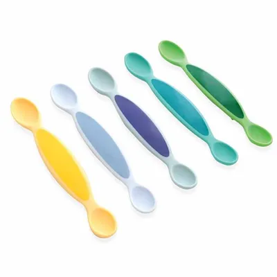 מארז 5 כפיות דו כיווניות לתינוק טוויגי – Twigy Flawless™ – 5pc Duo Weaning & Feeding Spoons