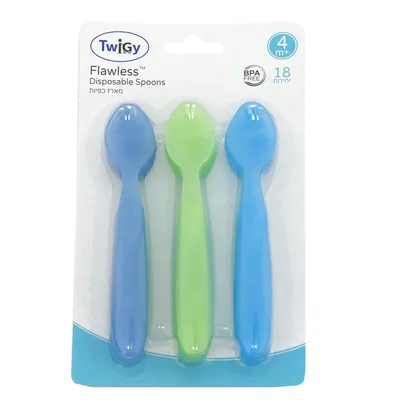 מארז 18 כפיות טוויגי – Twigy Flawless™ Disposable Spoons