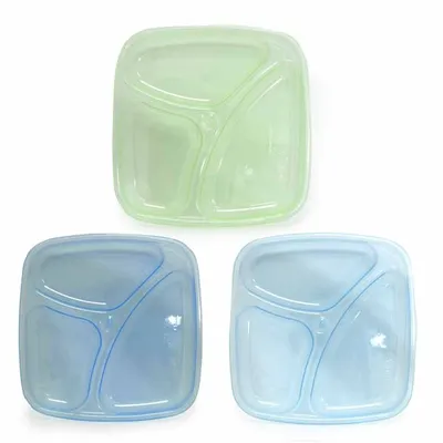 מארז 3 צלחות מחולקות טוויגי – Twigy Flawless™ Divided Plate