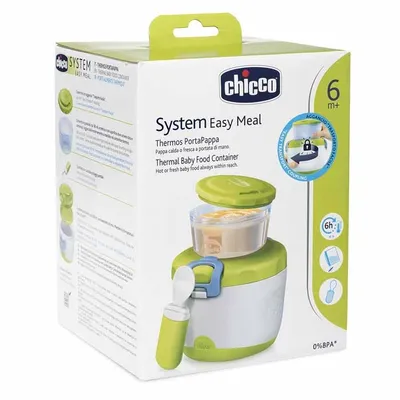 קופסא לאחסון מזון צ’יקו 2 חלקים תרמית – Chicco Thermal Food Container System