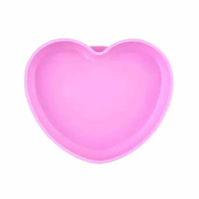 צלחת סיליקון צ’יקו בצורת לב – Chicco Silicone Plate Heart