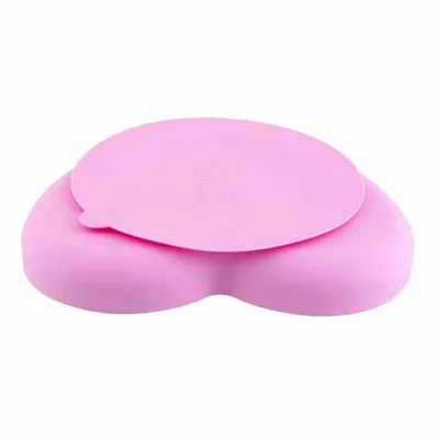 צלחת סיליקון צ’יקו בצורת לב – Chicco Silicone Plate Heart