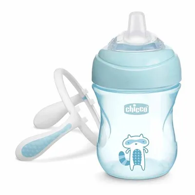 כוס אימון צ’יקו עם פיית סיליקון – Chicco Transition cup +4M