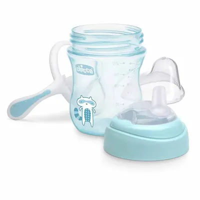 כוס אימון צ’יקו עם פיית סיליקון – Chicco Transition cup +4M