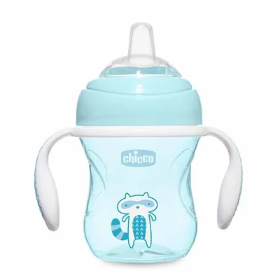 כוס אימון צ’יקו עם פיית סיליקון – Chicco Transition cup +4M