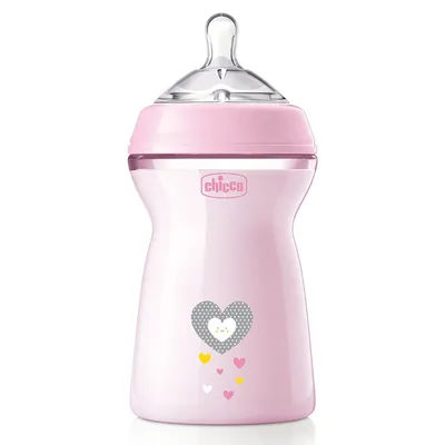 בקבוק צ’יקו נטורל פילינג ורוד – Chicco Natural Feeling Pink