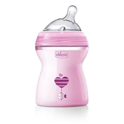 בקבוק צ’יקו נטורל פילינג ורוד – Chicco Natural Feeling Pink
