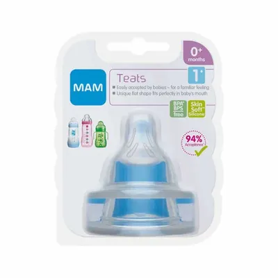 זוג פטמות לבקבוקי מאמ – MAM