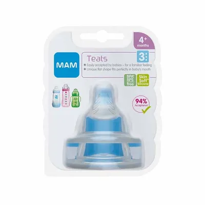 זוג פטמות לבקבוקי מאמ – MAM