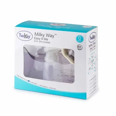 משאבת חלב ידנית טוויגי – Milky Way™ Twigy Easy 4 Me שקוף - See through