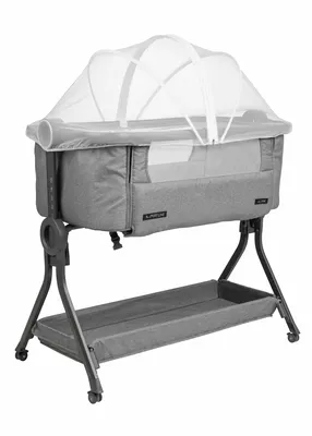 עריסה נצמדת למיטה ספורט ליין עלמה – אפור מלאנג’- Sport Line