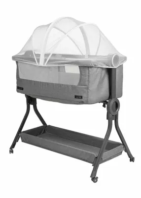 עריסה נצמדת למיטה ספורט ליין עלמה – אפור מלאנג’- Sport Line