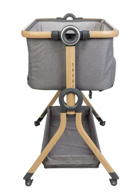 עריסה נצמדת למיטה ספורט ליין עלמה – אפור מלאנג’- Sport Line