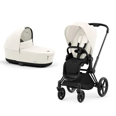 עגלה משולבת סייבקס פריאם 4 | שלדה שחורה עם ידית שחורה – 4 Cybex Priam