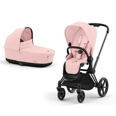 עגלה משולבת סייבקס פריאם 4 | שלדה שחורה עם ידית שחורה – 4 Cybex Priam