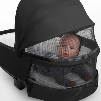 עגלה משולבת סייבקס מיוס 3 | שלדה כרום עם ידית חומה – Cybex Mios 3