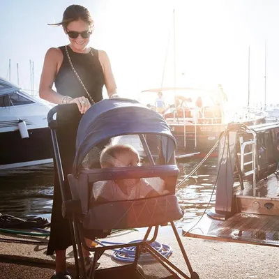 עגלה משולבת סייבקס מיוס 3 | שלדה כרום עם ידית חומה – Cybex Mios 3