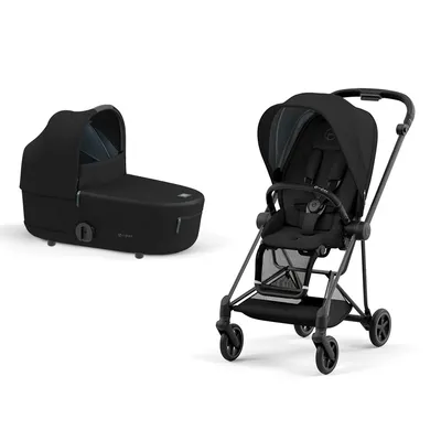 עגלה משולבת סייבקס מיוס 3 | שלדה כרום עם ידית שחורה – Cybex Mios 3