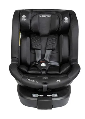 כיסא בטיחות מסתובב משולב בוסטר הכולל רגלית - I-Protec Plus