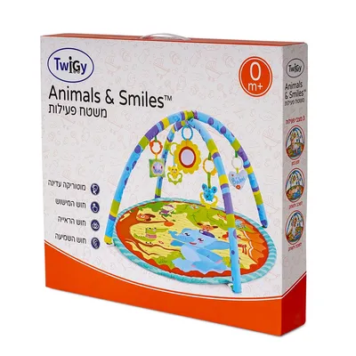 משטח פעילות טוויגי – Twigy Animals & Smiles