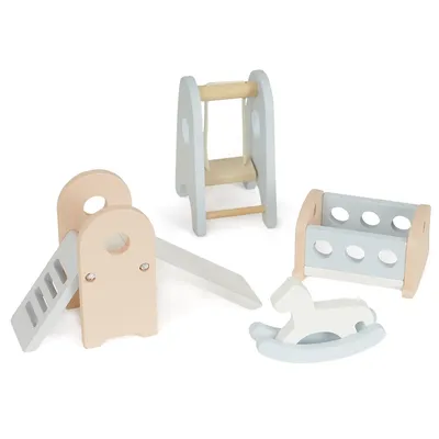 בית בובות מאובזר וילה אורבנית מעץ דייניז – Dainy’s Wooden Urban Villa Doll House