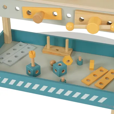 שולחן עבודה מעץ דייניז – Dainy’s Wooden Workbench