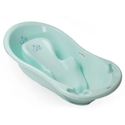 ערכת אמבטיה טגה בייבי 86 ס”מ ליין ארנבים | אמבטיה + מושב אמבטיה + מעמד אמבטיה לבן – Tega Baby