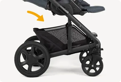 עגלה לתינוק משולבת 3 חלקים כולל אמבטיה, טיולון וסלקל Chrome Trio