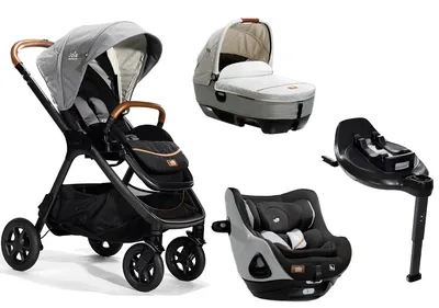 עגלה לתינוק משולבת כוללת מערכת בטיחות קומפלט Finiti Stroller with i-Harbour with Base & Calmi - Signature Range