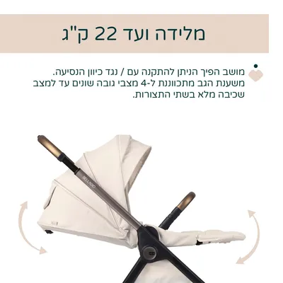 עגלה משולבת בלאג’יו – Bellagio Stroller