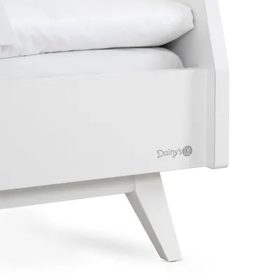 מיטת מעבר דייניז קרוליין לבן קלאסי – Dainy’s Caroline Toddler Bed Classic White 130×70 cm
