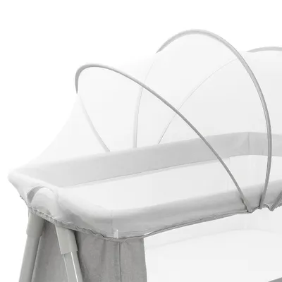 עריסה לתינוק דאלאס מסגרת אפורה – Dallas Baby Crib