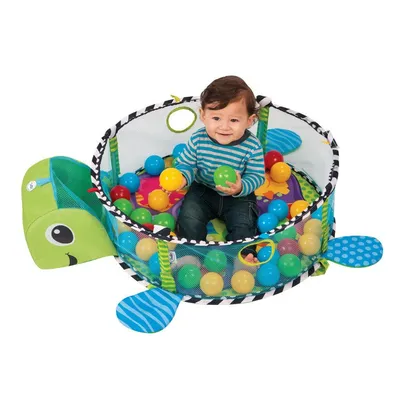 משטח פעילות עם בריכת כדורים - ™Animals & Smiles