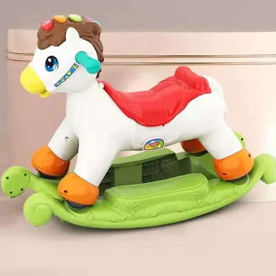 סוס רכיבה ונדנדה הולה טויס - Huile toys 2-in-1 Rocking & Riding Pony