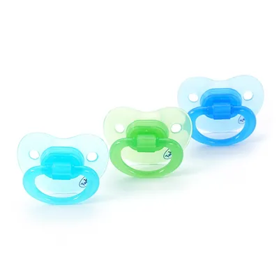 שלישיית מוצצי סיליקון טוויגי 3+ חודשים Flawlesse™ Silicone Pacifier