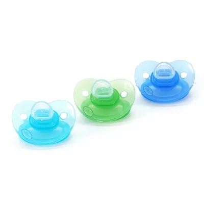 שלישיית מוצצי סיליקון טוויגי 3+ חודשים Flawlesse™ Silicone Pacifier
