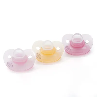 שלישיית מוצצי סיליקון טוויגי 3+ חודשים Flawlesse™ Silicone Pacifier