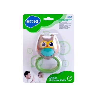 נשכן הולה טויס תזמורת בעלי חיים ינשוף – Hola Toys Animal Orchestra Rattle Owl