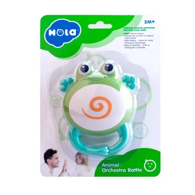 נשכן הולה טויס תזמורת בעלי חיים צפרדע – Hola Toys Animal Orchestra Rattle Frog
