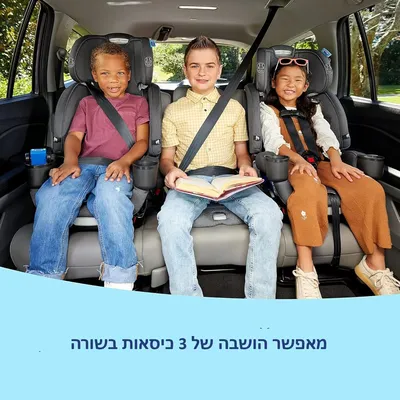 4Ever DLX Grad 5in1 Slim כסא בטיחות 5ב1 במהדורה צרה מלידה עד 54 קג