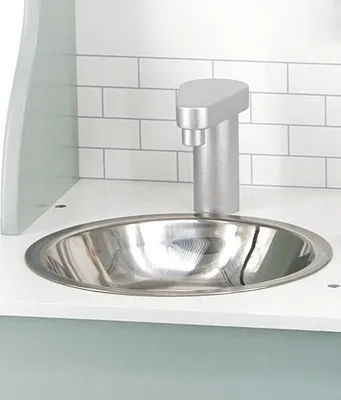 מטבח לילדים עם תנור כיור כיריים ארון ו-8 אביזרים - אפור PolarB