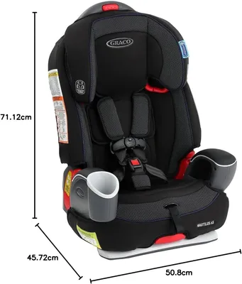 כסא בטיחות מגיל שנה משולב בוסטר Nautilus 65 3in1