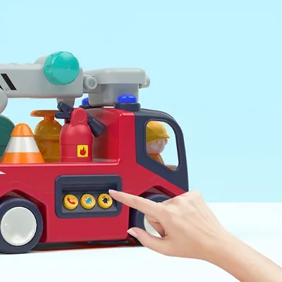 הכבאית הראשונה שלי הולה טויס – Hola Toys Early Learning Fire Engine
