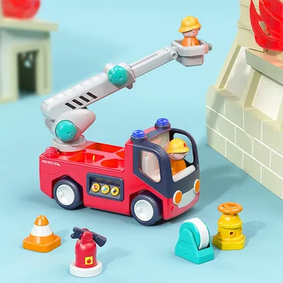הכבאית הראשונה שלי הולה טויס – Hola Toys Early Learning Fire Engine