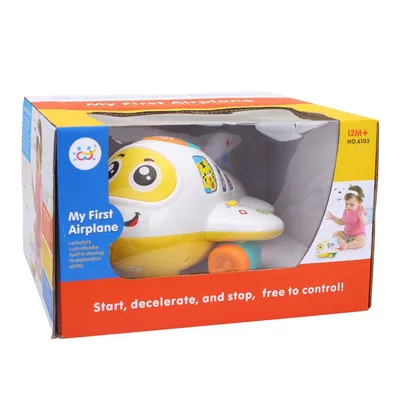 מטוס צעצוע ולמידה הולה טויס – Hola Toys Bump ‘n Go Learning Plane