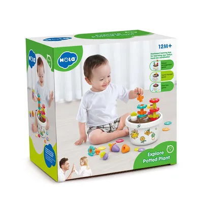 עציץ פרחים חוקר הולה טויס – Hola Toys Explore Potted Plant