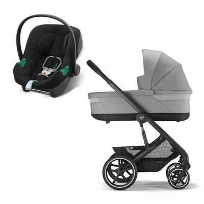 עגלת תינוק משולבת - טיולון ועריסה Balios S4 TS עם סל-קל Aton B2