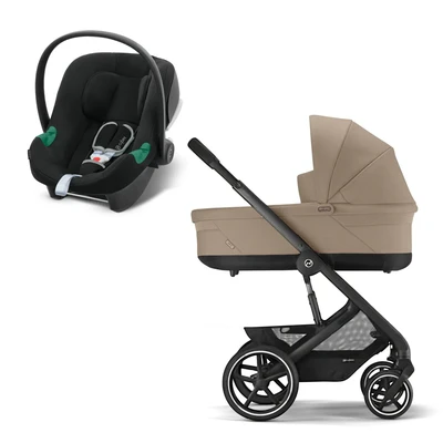 עגלת תינוק משולבת - טיולון ועריסה Balios S4 TS עם סל-קל Aton B2