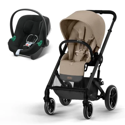 עגלת תינוק משולבת - טיולון ועריסה Balios S4 TS עם סל-קל Aton B2