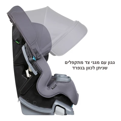 חדש בישראל! מושב בטיחות 4 ב 1 ™Cover Me מבית ®Baby Trend (אפור)